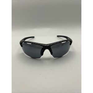 Pugs Gear Style A6 Mens Sunglasses Black Wrap Around Sport Semi Rimless Grey